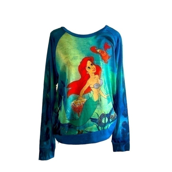 Disney Tops - Disney Little Mermaid Ariel Light Sweatshirt